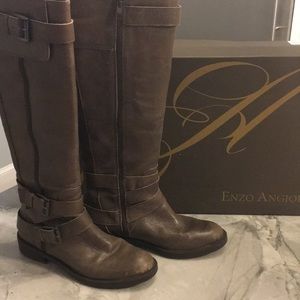Enzo Brown moto riding boot